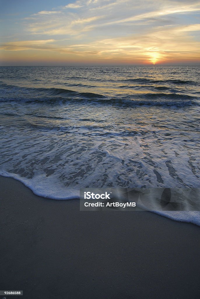 Sinnlichen Strand bei Sonnenuntergang - Lizenzfrei Abenddämmerung Stock-Foto