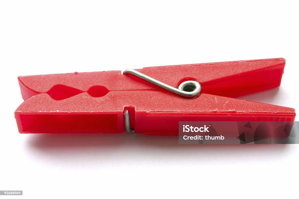 red peg  Attached Stock Photo