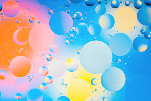 istock mixing water and oil, beautiful color abstract background based on circles and ovals 926870850