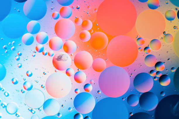 istock mixing water and oil, beautiful color abstract background based on circles and ovals 926873162