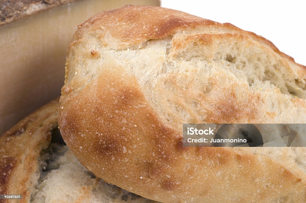 Makro-Brot und Käse - Lizenzfrei Ansicht aus erhöhter Perspektive Stock-Foto