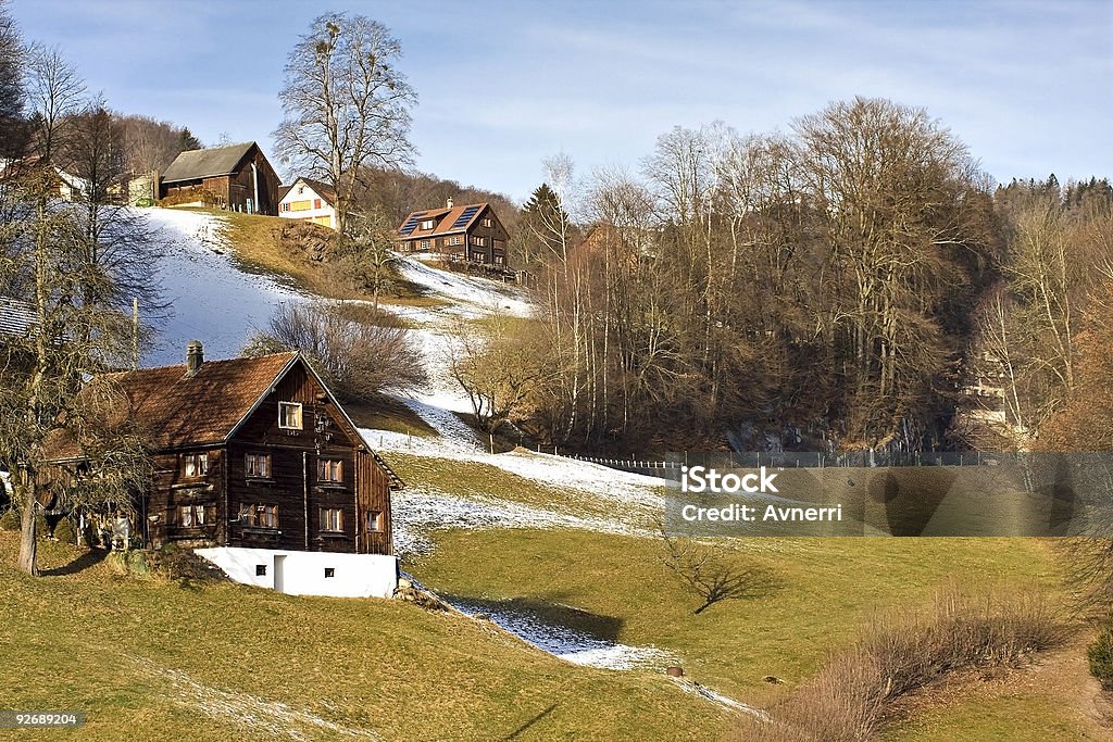 Schweizer Land - Lizenzfrei Gstaad Stock-Foto