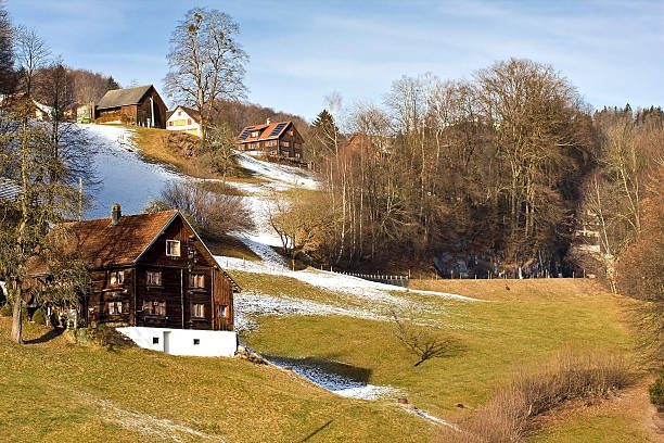 swiss paese - berne canton switzerland landscape travel foto e immagini stock