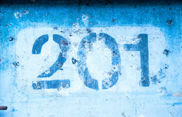 istock the number 2 0 1 on the blue wall, two hundred and one 926896198