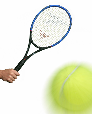 Tennis racket and Ball