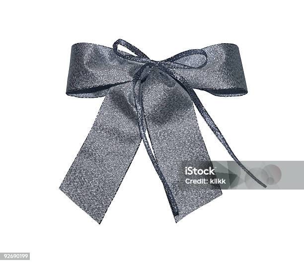 Silver Bow Color Silver Bow With Path Stock Photo - Download Image Now - Bronze Colored ...