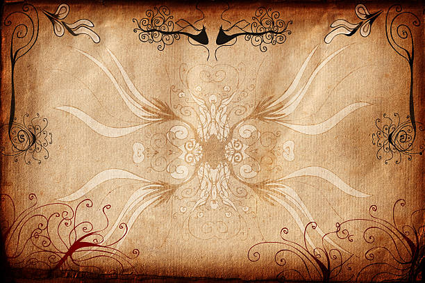 istock Hand drawn floral  grunge background 92691258