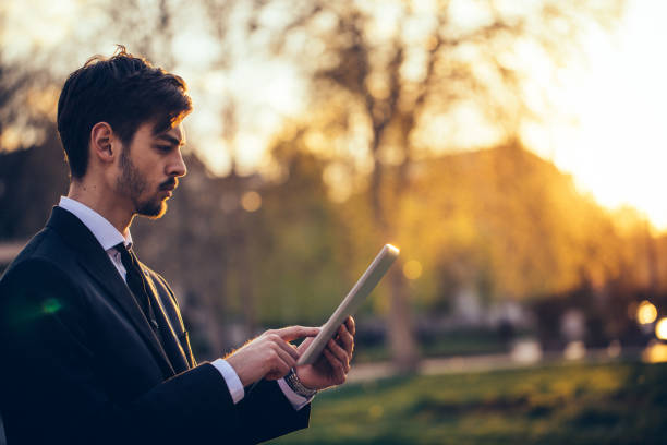 istock Businessman with digital tablet 926918538