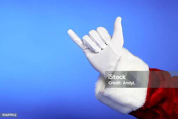 Santa Mani Hang Loose - Fotografie stock e altre immagini di Abbigliamento troppo grande - Abbigliamento troppo grande, Babbo Natale, Composizione orizzontale