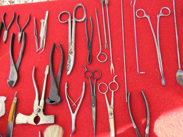 istock antique medical and barber equipment 926924340