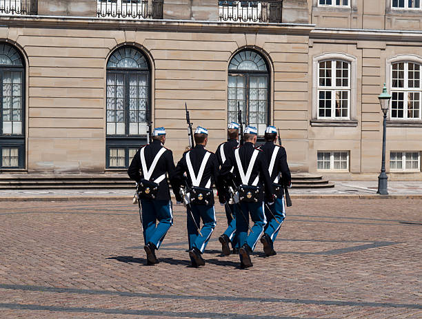 istock Changing guards at Amalienborg Palace, Copenhagen, Denmark 92692597