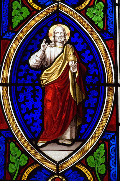 istock Ancient English Church Stained Glass 92692787