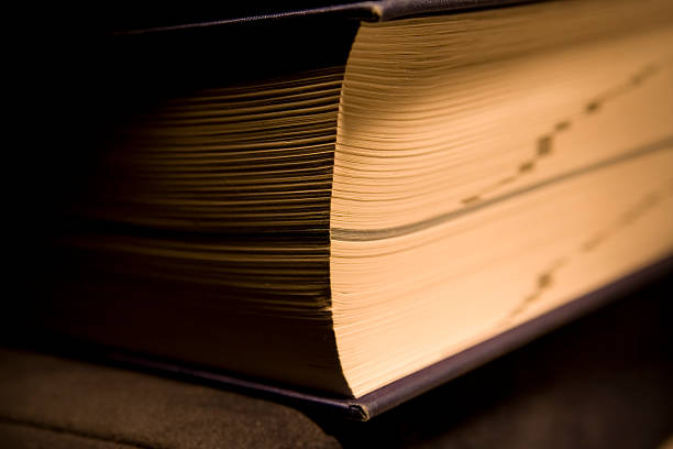 istock Closeup of a book in lamp light 92692878