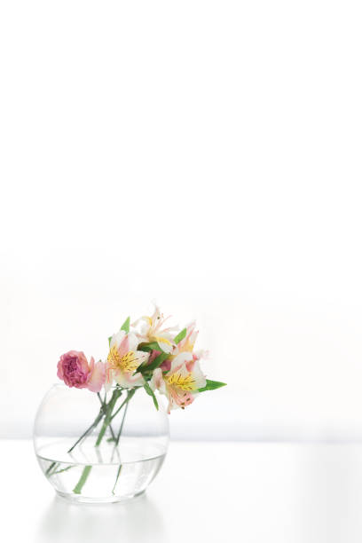istock Florals in vase on white desk. 926930512