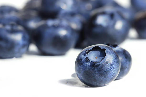 Big blueberries stock photo