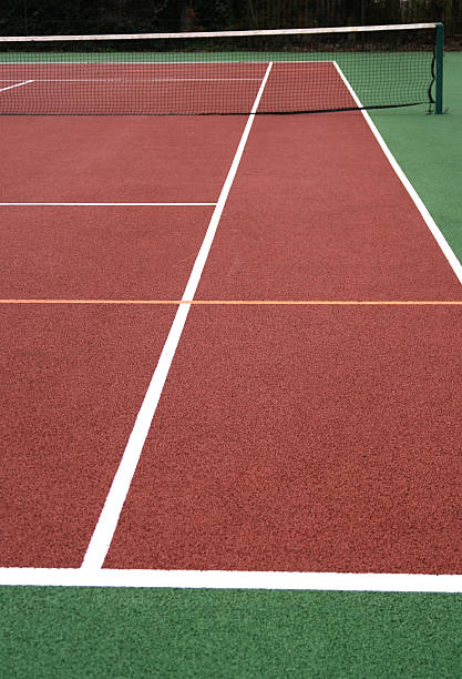 istock Suburban tennis court 92693282
