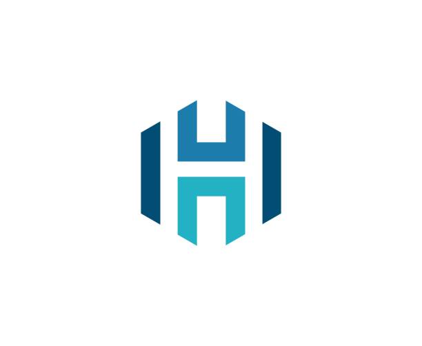 ilustraciones, imágenes clip art, dibujos animados e iconos de stock de icono h - letra h