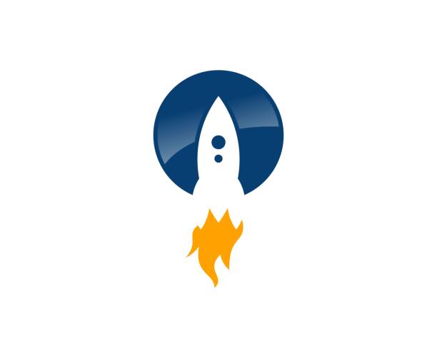 로켓 아이콘크기  - space rocket fire flame stock illustrations