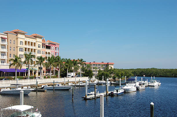 istock Panoramic view of the marina in Naples, Florida 92693444