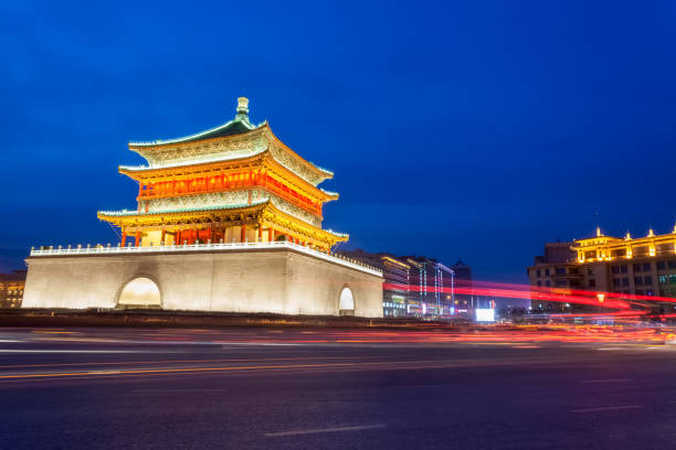istock ancient city of xian at night 926936736
