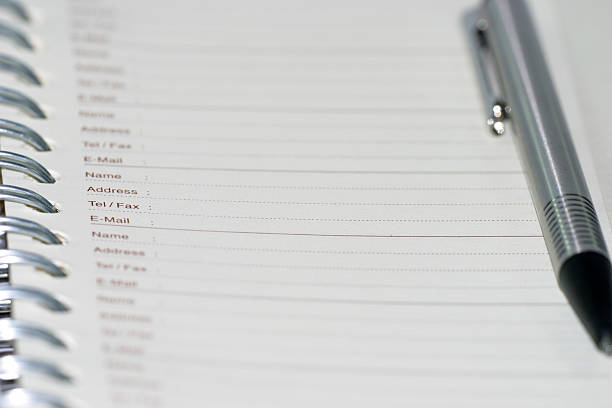 istock Address book & pen - Address book and pen 92694286