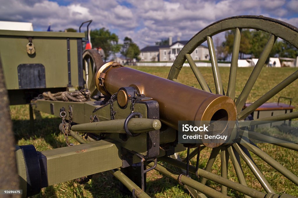 A guerra Civil Mountain Howitzer Artillery Close-Up - Foto de stock de História royalty-free