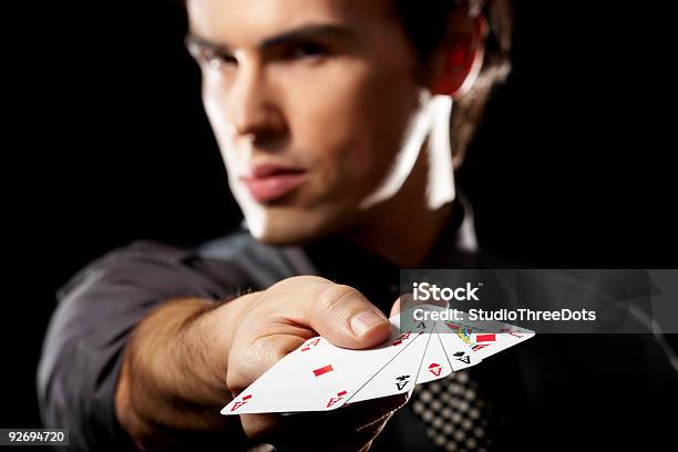 Photo libre de droit de Beau Jeune Homme banque d'images et plus d'images libres de droit de Cartes à jouer - Cartes à jouer, Portrait - Image, Strip-poker