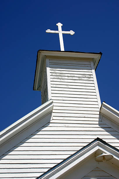 istock Church Steeple with Cross 92695132