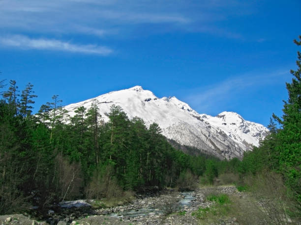 istock Caucasus mountains under the snow and cloudly sky 926952752