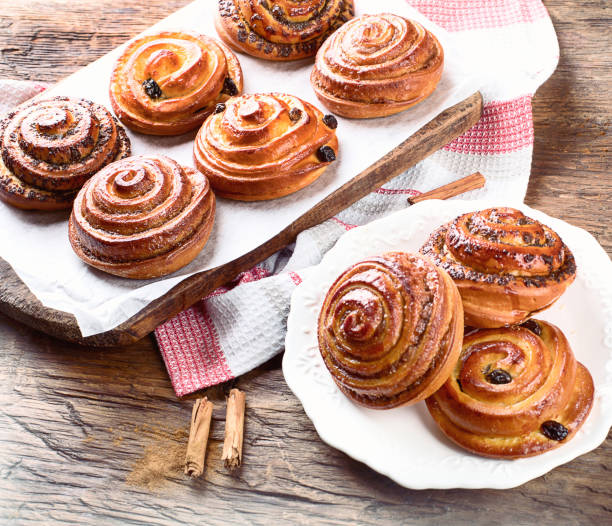istock Sweet Cinnamon, Raisin and Poppy seeds Buns 926953188