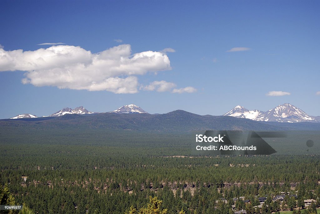 Cascade Mountain Range  Bend - Oregon Stock Photo