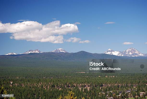 Cascade Mountain Range Stock Photo - Download Image Now - Bend - Oregon, Blue, Broken Top