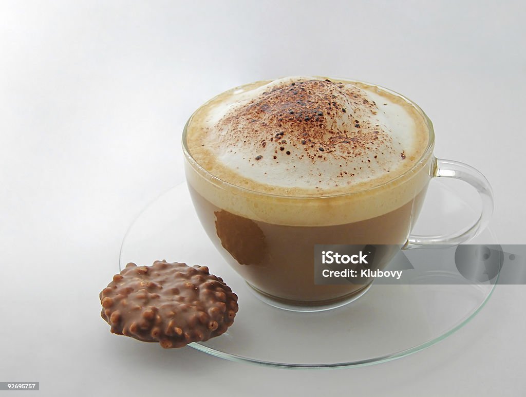 Cappuccino & biscotto - Foto stock royalty-free di Bibita