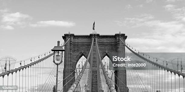 Photo libre de droit de Pont De Brooklyn banque d'images et plus d'images libres de droit de Câble d'acier - Câble d'acier, Pont de Brooklyn, Acier
