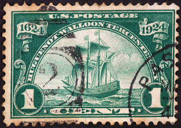 istock Huguenot stamp 1924 92696065