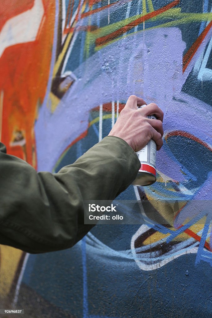 Graffiti - Lizenzfrei Arbeiten Stock-Foto