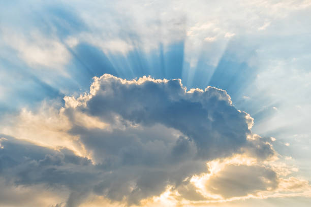 beautiful sunset - dreams cloud angel heaven imagens e fotografias de stock