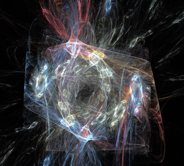 istock image of one Digital Fractal on Black Color 926973898