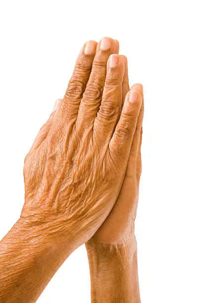 Photo of Old hands praying