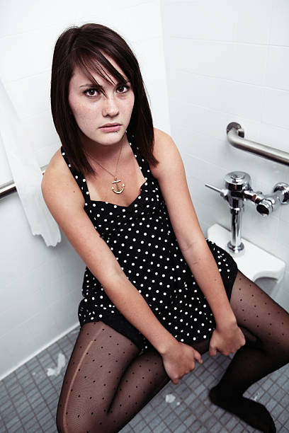 istock Young Woman Bathroom Portrait 92697676