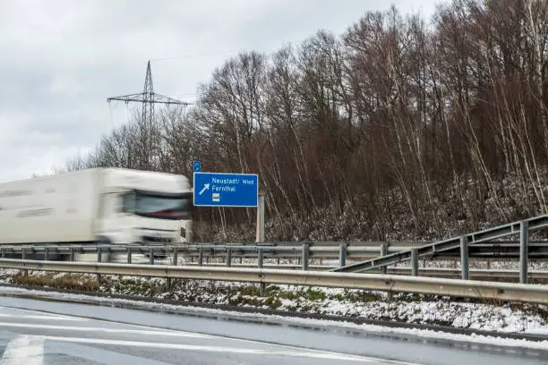 Van captured driving the wrong-way as ghost driver on motorway in Germany at the Exit Fernthal , Neuwied