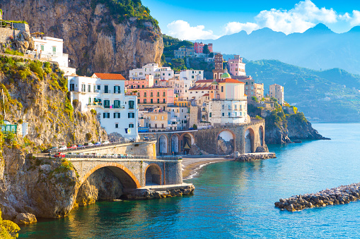 Vista de la mañana de Amalfi photo