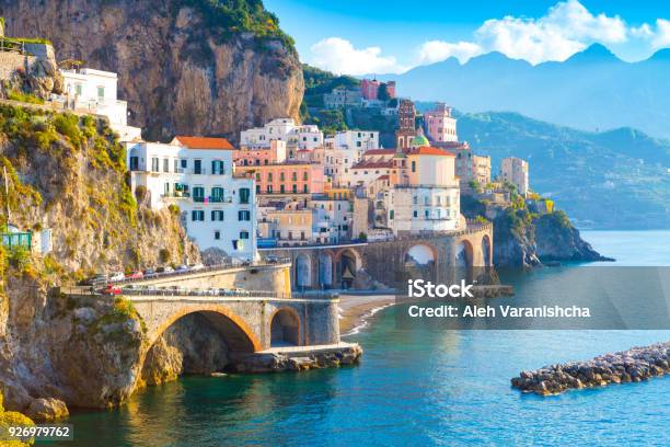 Morning View Of Amalfi Stock Photo - Download Image Now - Italy, Amalfi, Naples - Italy