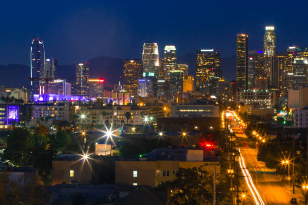 istock Downtown Los Angeles at night 926979824