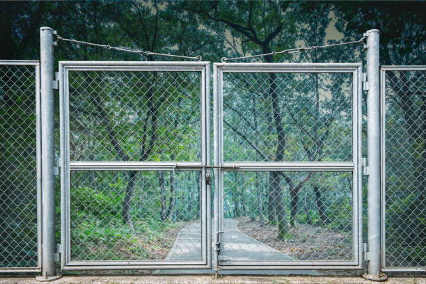 istock Barred areas blocked by barbed wire. 926983260