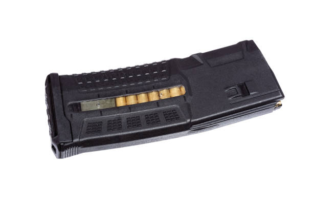 istock Airsoft gun magazine on white background 926985756