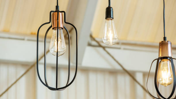 istock Close up of the lamp hanging from a ceiling. 926985938