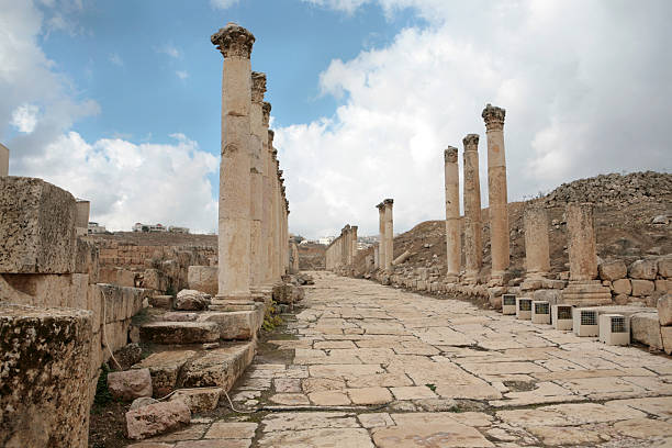istock Ancient Roman roadway in Jerash, Jordan 92698823