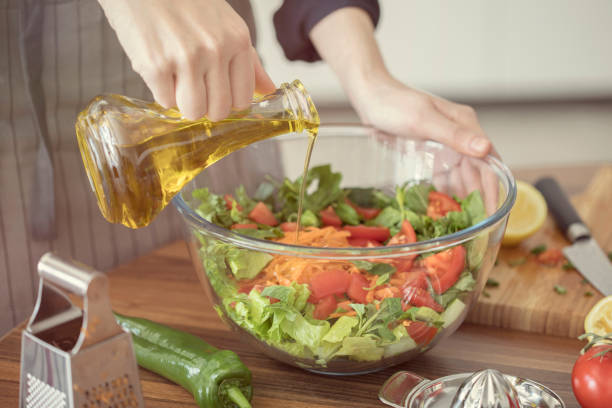 istock Healthy nutrition salad preparing concept 926989302