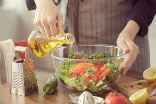 istock Healthy nutrition salad preparing concept 926989306